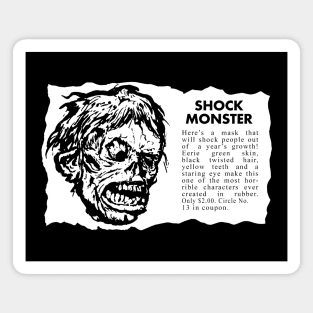 Shock Monster vintage ad recreaton Magnet